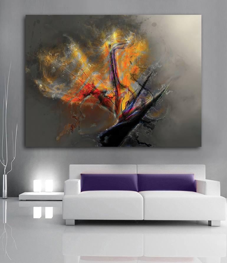 Original Contemporary Floral Digital by Javier Diaz