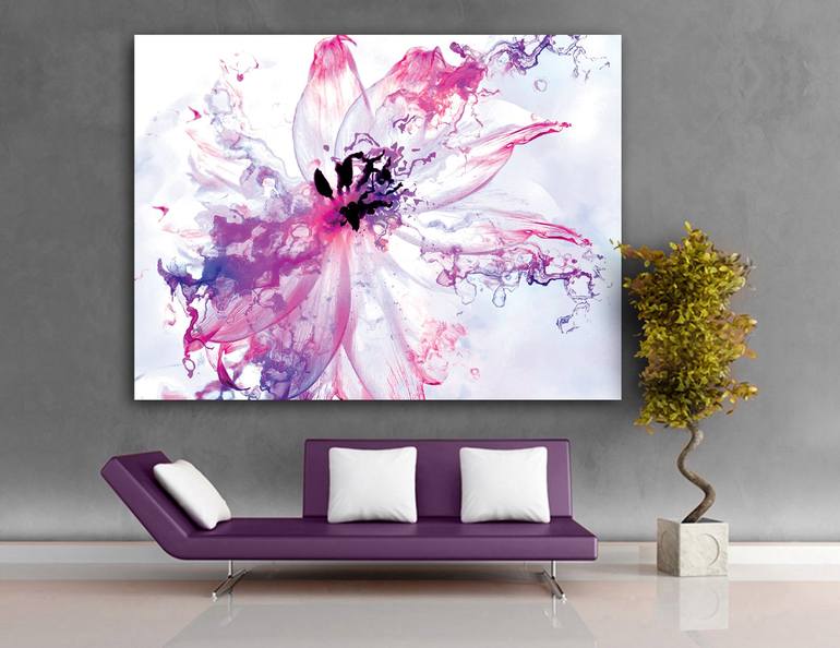 Original Figurative Floral Digital by Javier Diaz