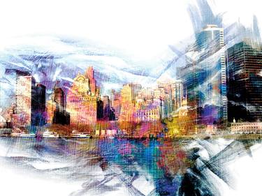 Print of Cities Digital by Javier Diaz