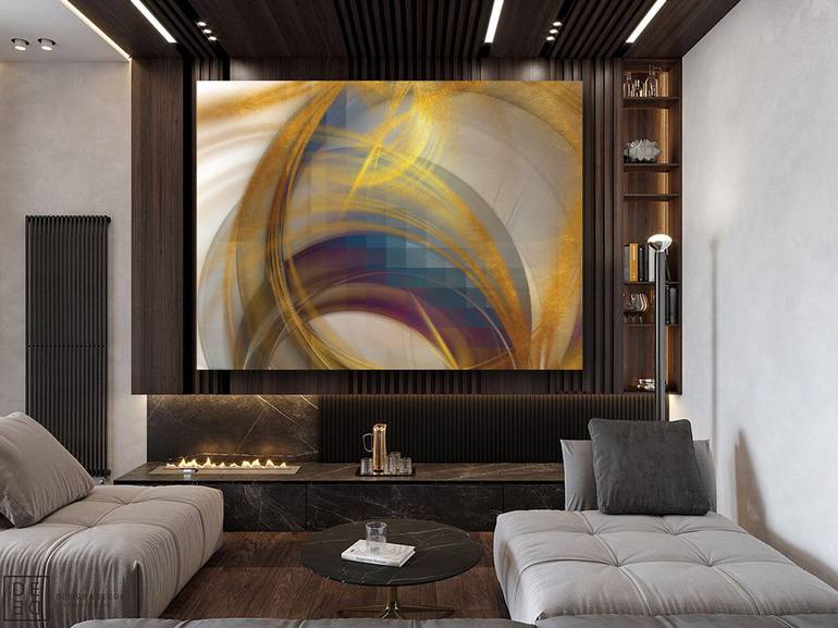 Original Contemporary Abstract Digital by Javier Diaz