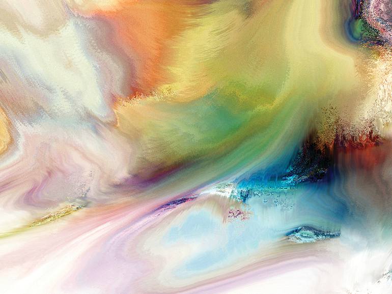 Original Contemporary Abstract Digital by Javier Diaz