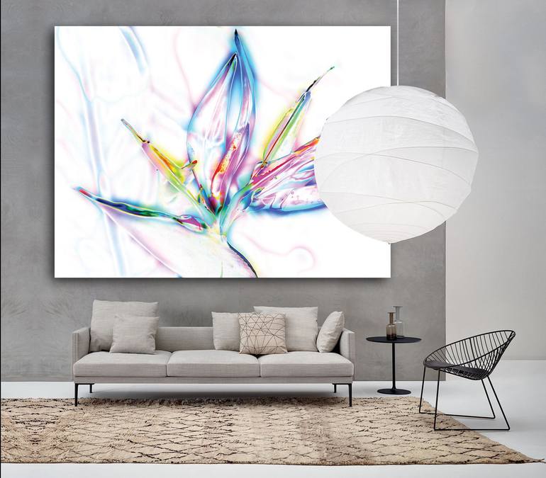 Original Abstract Floral Digital by Javier Diaz