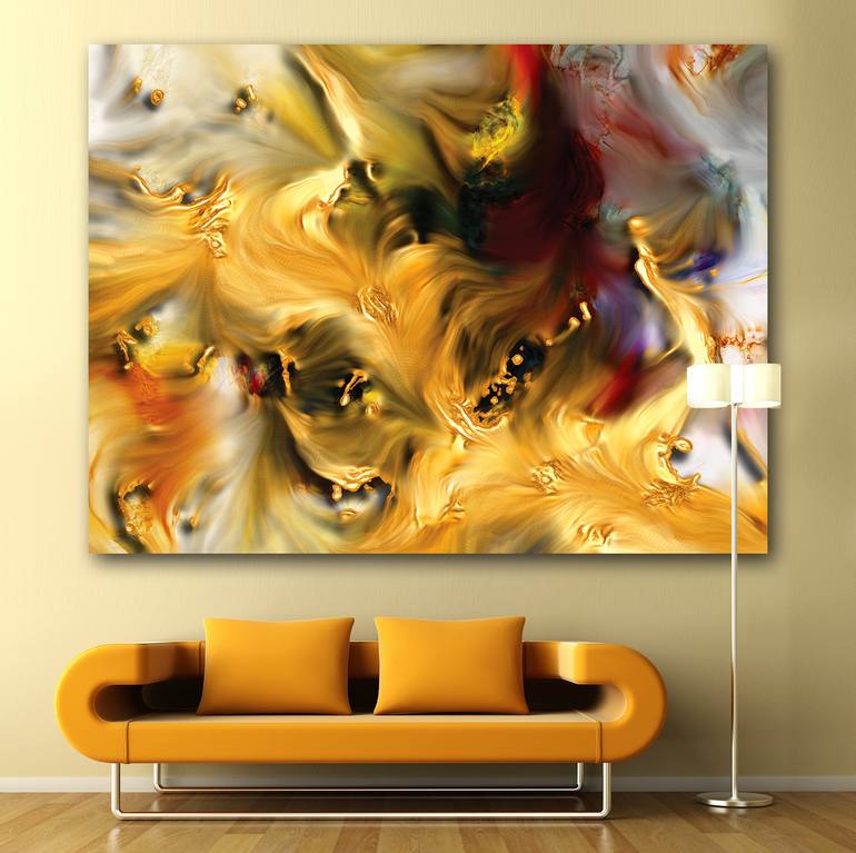 Original Contemporary Abstract Digital by Javier Diaz