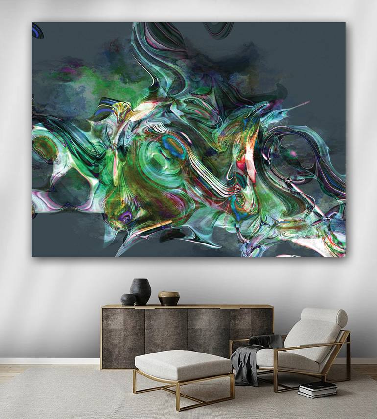 Original Modern Abstract Digital by Javier Diaz