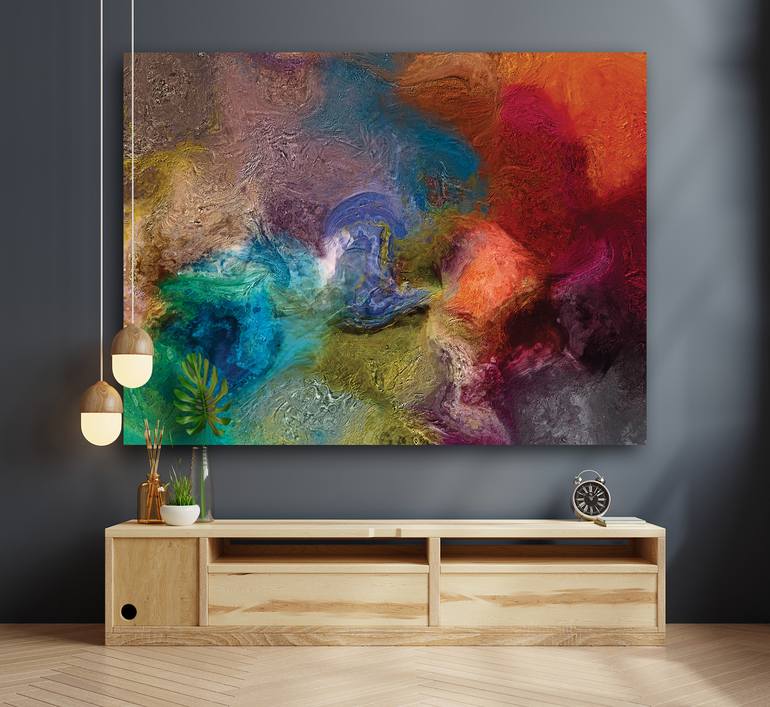 Original Contemporary Abstract Digital by Javier Diaz