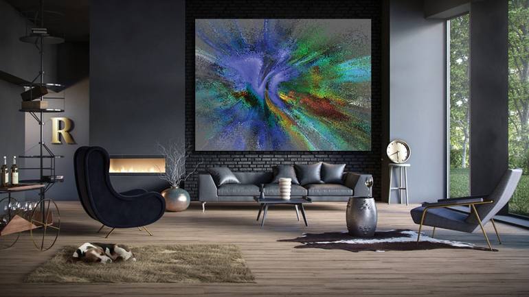 Original Contemporary Abstract Digital by Javier Diaz