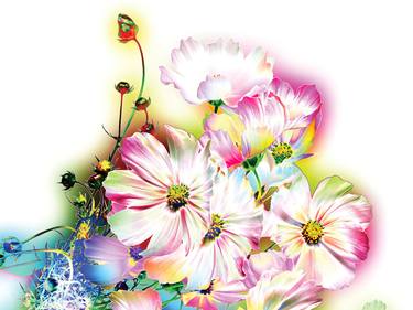 Print of Minimalism Floral Digital by Javier Diaz