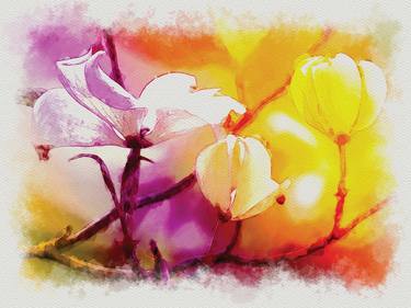 Print of Figurative Floral Digital by Javier Diaz