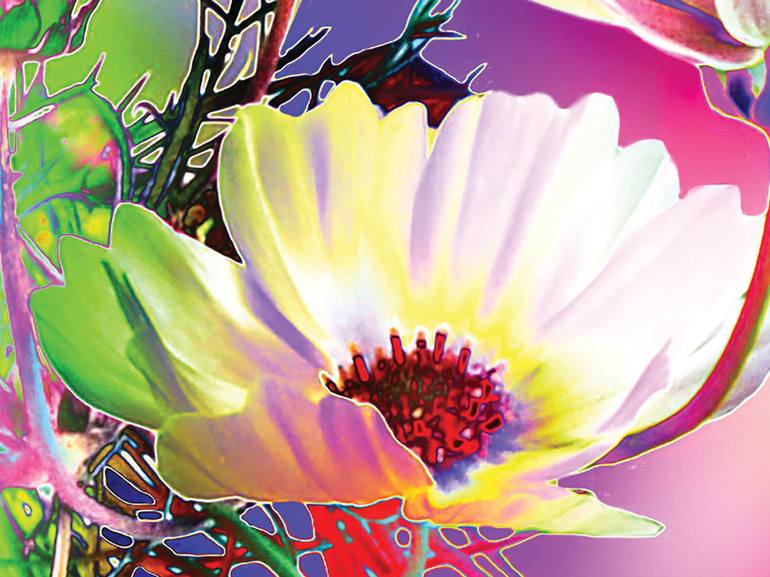 Original Contemporary Floral Digital by Javier Diaz