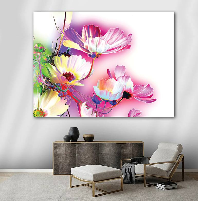 Original Contemporary Floral Digital by Javier Diaz