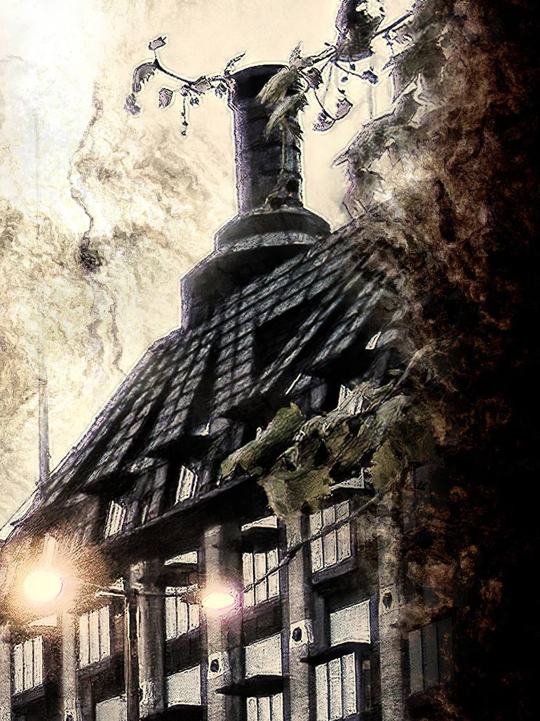 Original Figurative Cities Digital by Javier Diaz