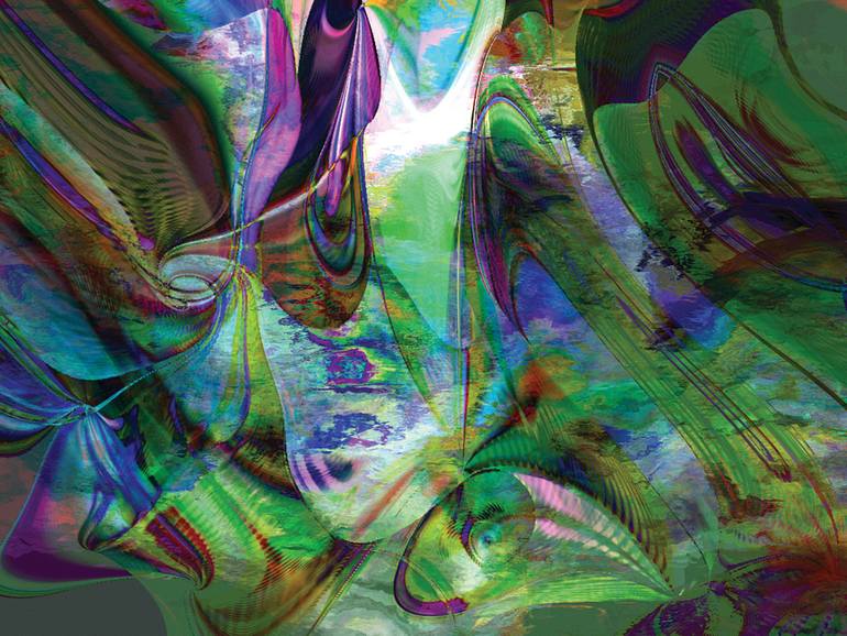 Original Contemporary Abstract Digital by Javier Diaz