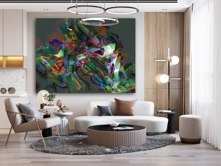 Original Contemporary Abstract Digital by Javier Diaz