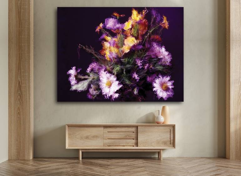 Original Figurative Floral Digital by Javier Diaz