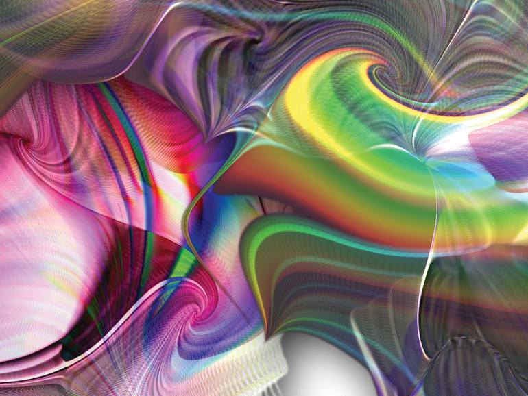 Original Contemporary Abstract Digital by Javier Diaz