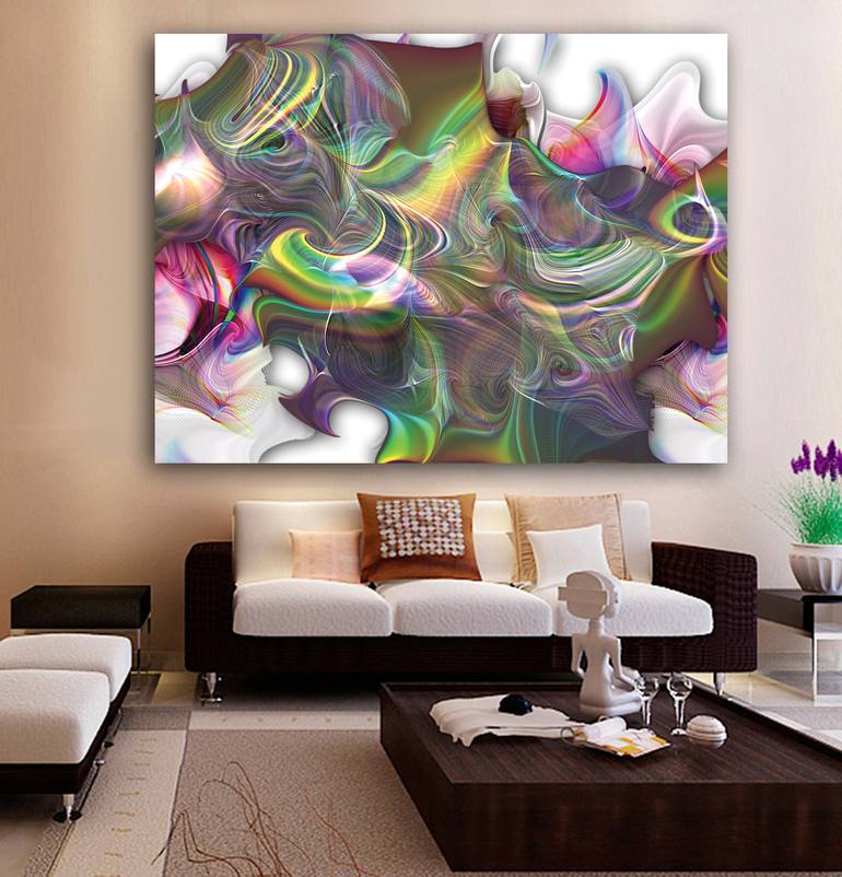 Original Contemporary Abstract Digital by Javier Diaz