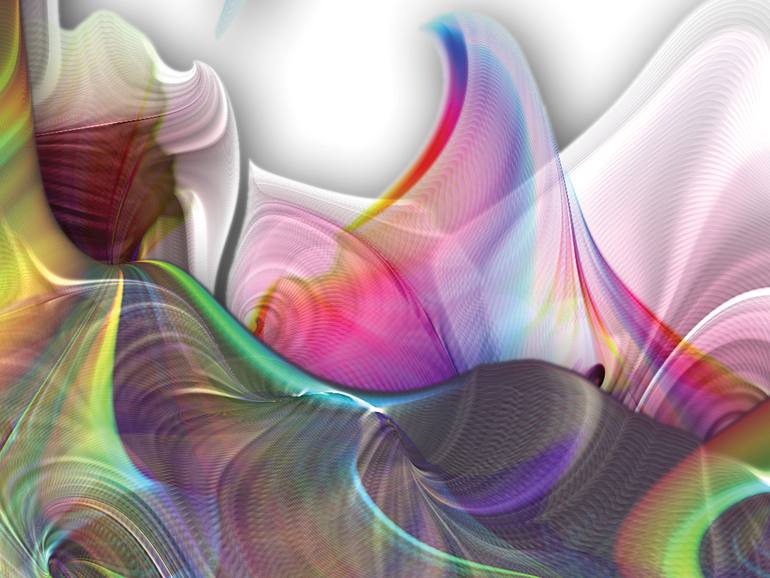 Original Contemporary Abstract Digital by Javier Diaz