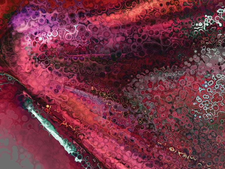 Original Contemporary Abstract Digital by Javier Diaz
