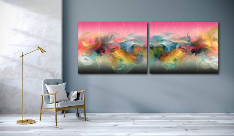 Original Expressionism Abstract Digital by Javier Diaz