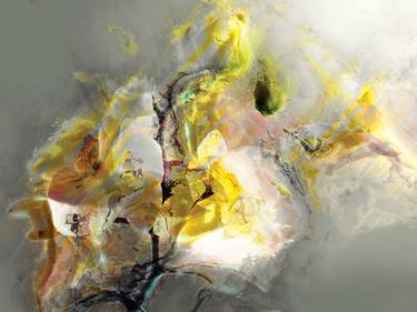 Original Abstract Floral Digital by Javier Diaz