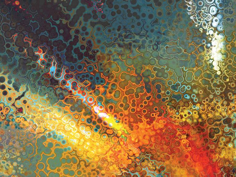 Original Contemporary Abstract Digital by Javier Diaz