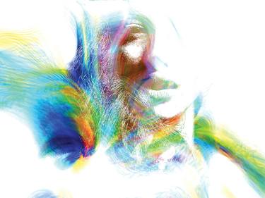Original Abstract People Digital by Javier Diaz