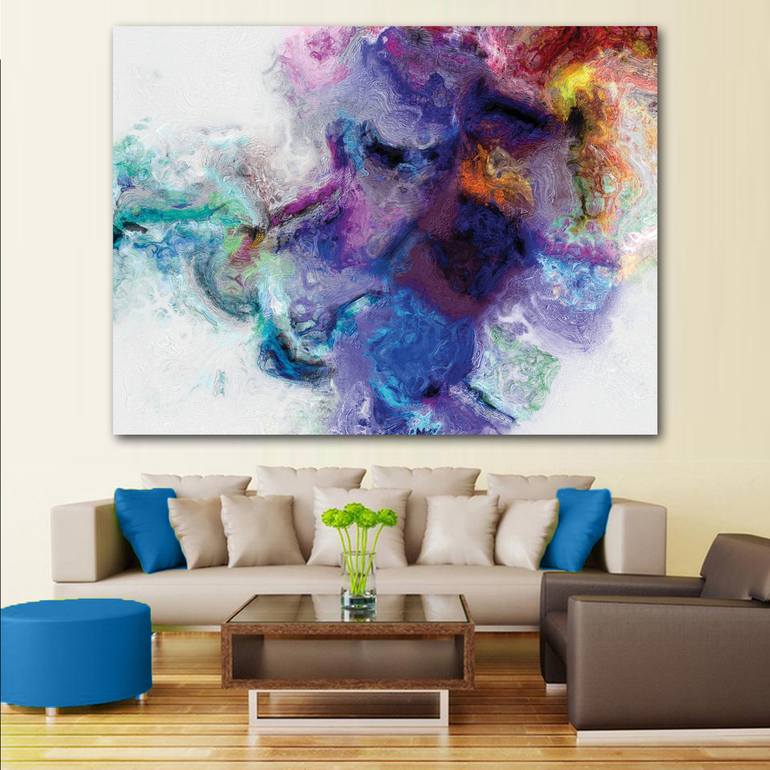 Original Contemporary Abstract Digital by Javier Diaz