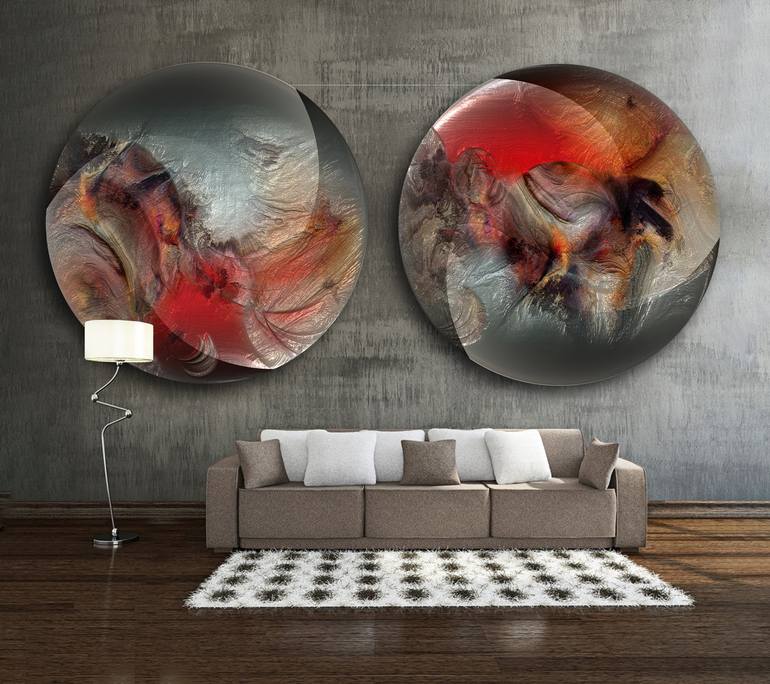 Original Contemporary Abstract Digital by Javier Diaz