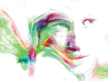 Original Abstract People Digital by Javier Diaz