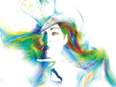 Original Abstract People Digital by Javier Diaz