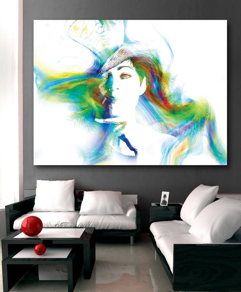 Original Abstract People Digital by Javier Diaz