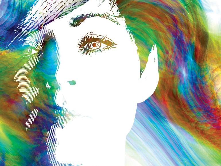 Original Abstract People Digital by Javier Diaz
