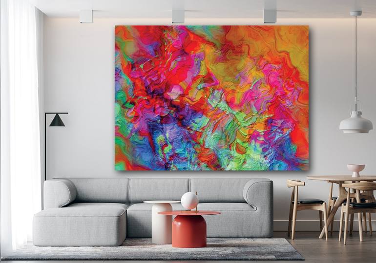 Original Contemporary Abstract Digital by Javier Diaz