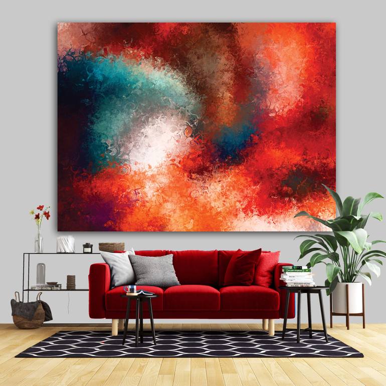 Original Contemporary Abstract Digital by Javier Diaz