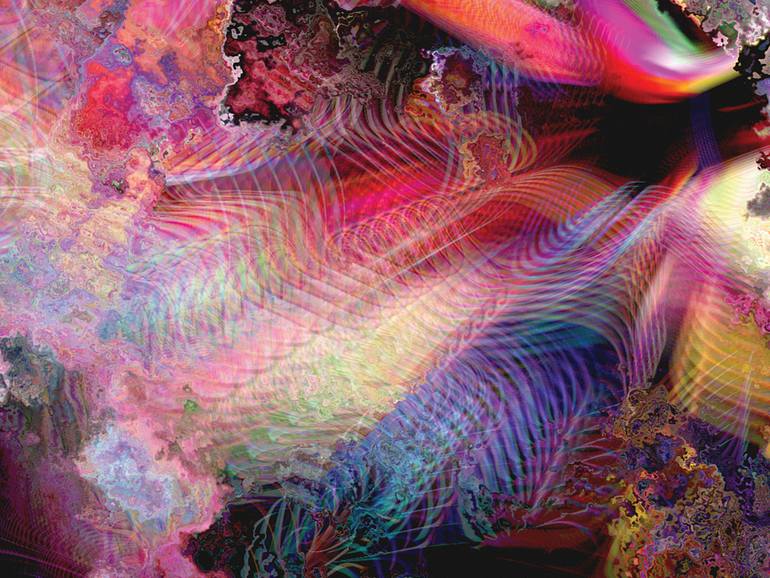 Original Contemporary Abstract Digital by Javier Diaz