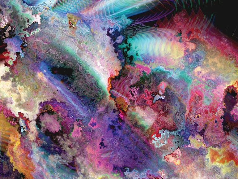 Original Contemporary Abstract Digital by Javier Diaz