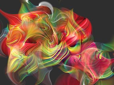 Original Contemporary Abstract Digital by Javier Diaz