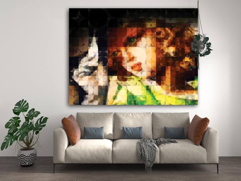 Original Pop Art Portrait Digital by Javier Diaz