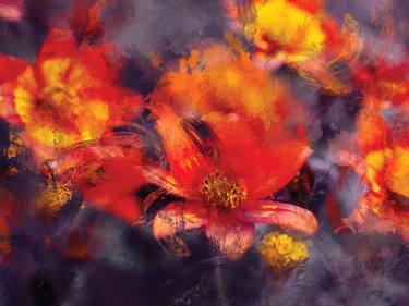 Original Contemporary Floral Digital by Javier Diaz