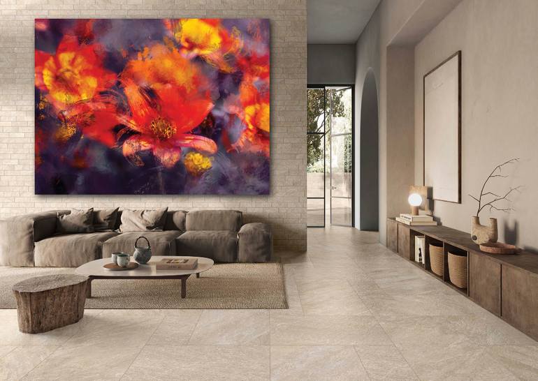 Original Contemporary Floral Digital by Javier Diaz