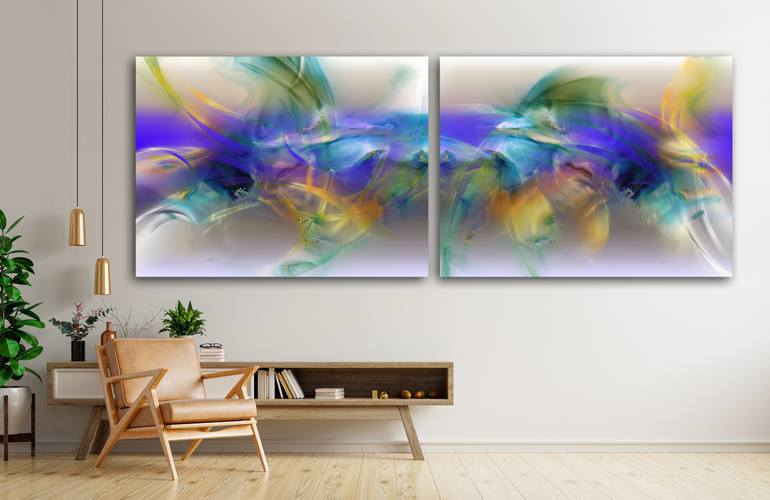 Original Expressionism Abstract Digital by Javier Diaz