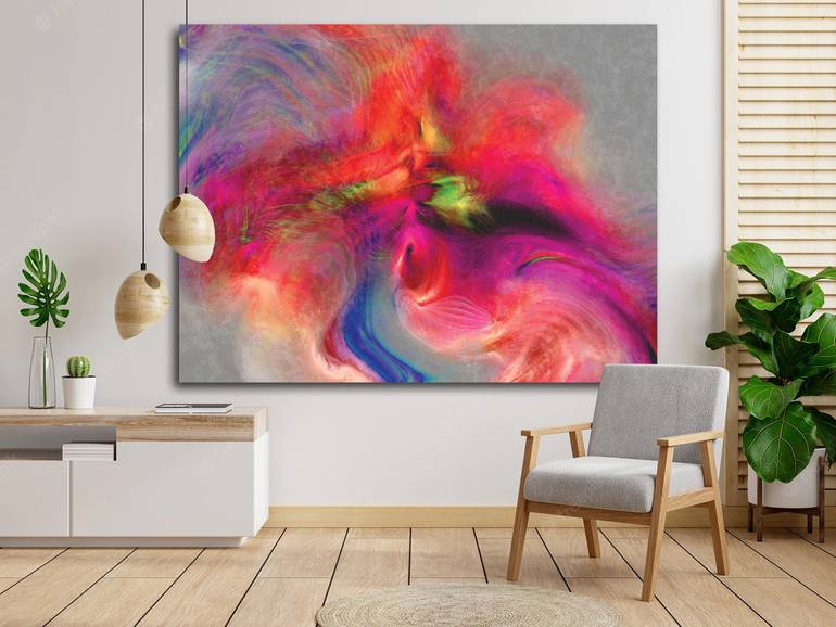 Original Contemporary Abstract Digital by Javier Diaz