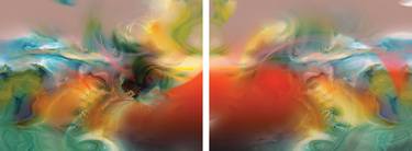 Original Expressionism Abstract Digital by Javier Diaz