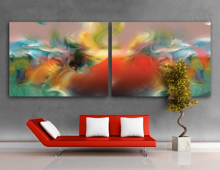 Original Expressionism Abstract Digital by Javier Diaz