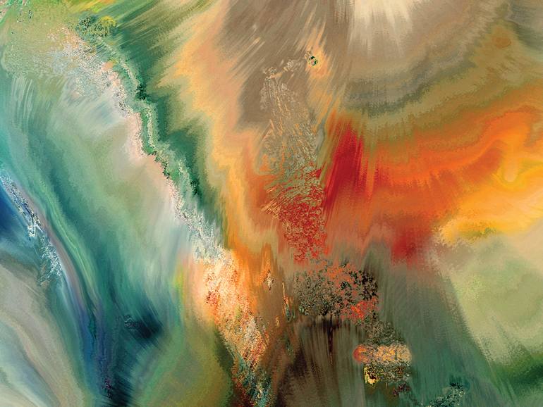 Original Contemporary Abstract Digital by Javier Diaz