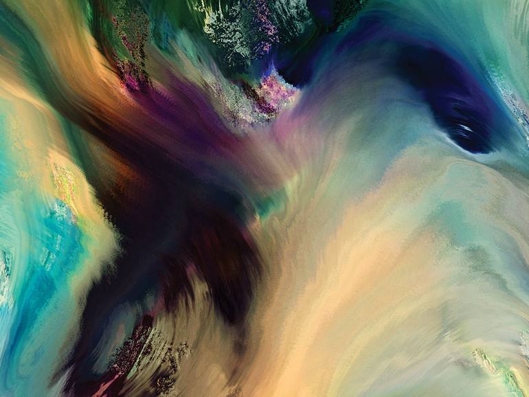 Original Contemporary Abstract Digital by Javier Diaz