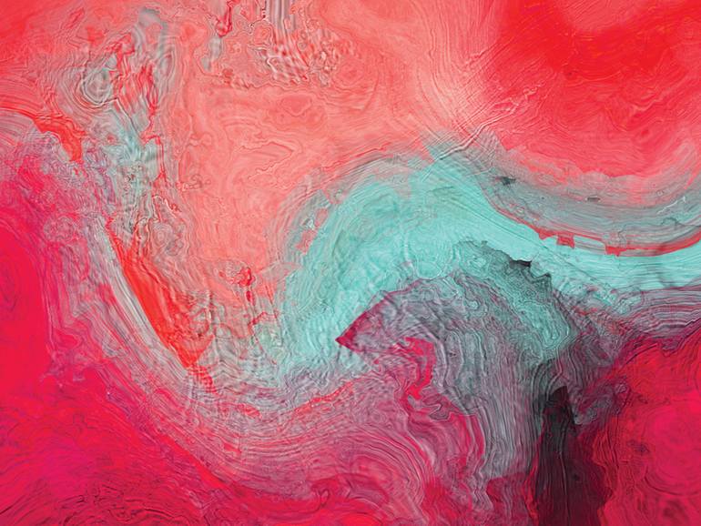 Original Contemporary Abstract Digital by Javier Diaz