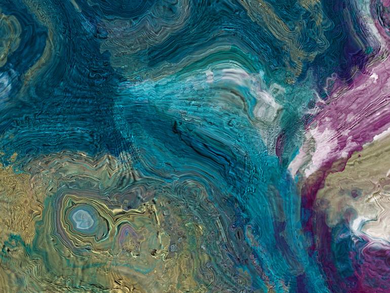 Original Contemporary Abstract Digital by Javier Diaz