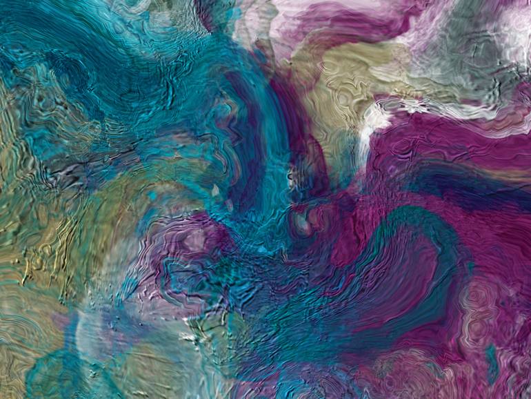 Original Contemporary Abstract Digital by Javier Diaz