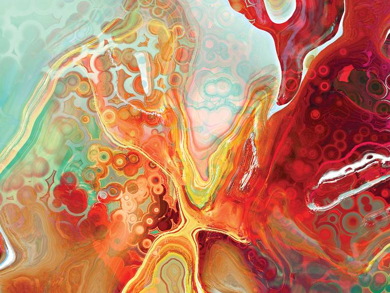 Original Contemporary Abstract Digital by Javier Diaz